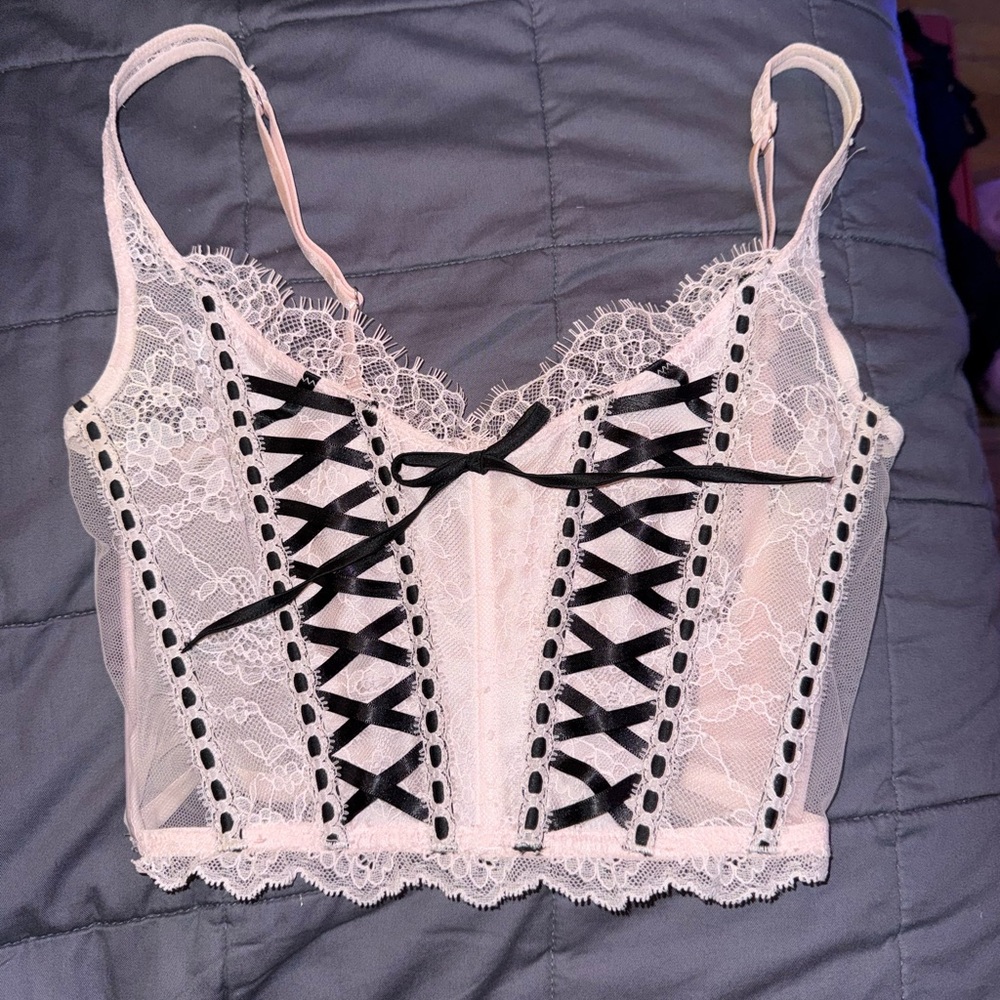 Victoria's Secret Pink Lace Corset